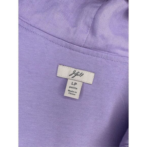 J. Jill 100% linen lavender hoodie- PL - Picture 3 of 7